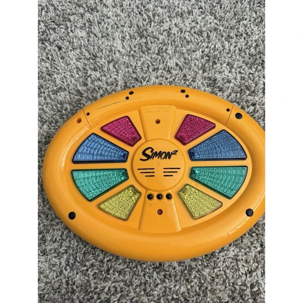 Simon 2 Electronic Memory Matching Game Hasbro Double-Sided Works Perfectly